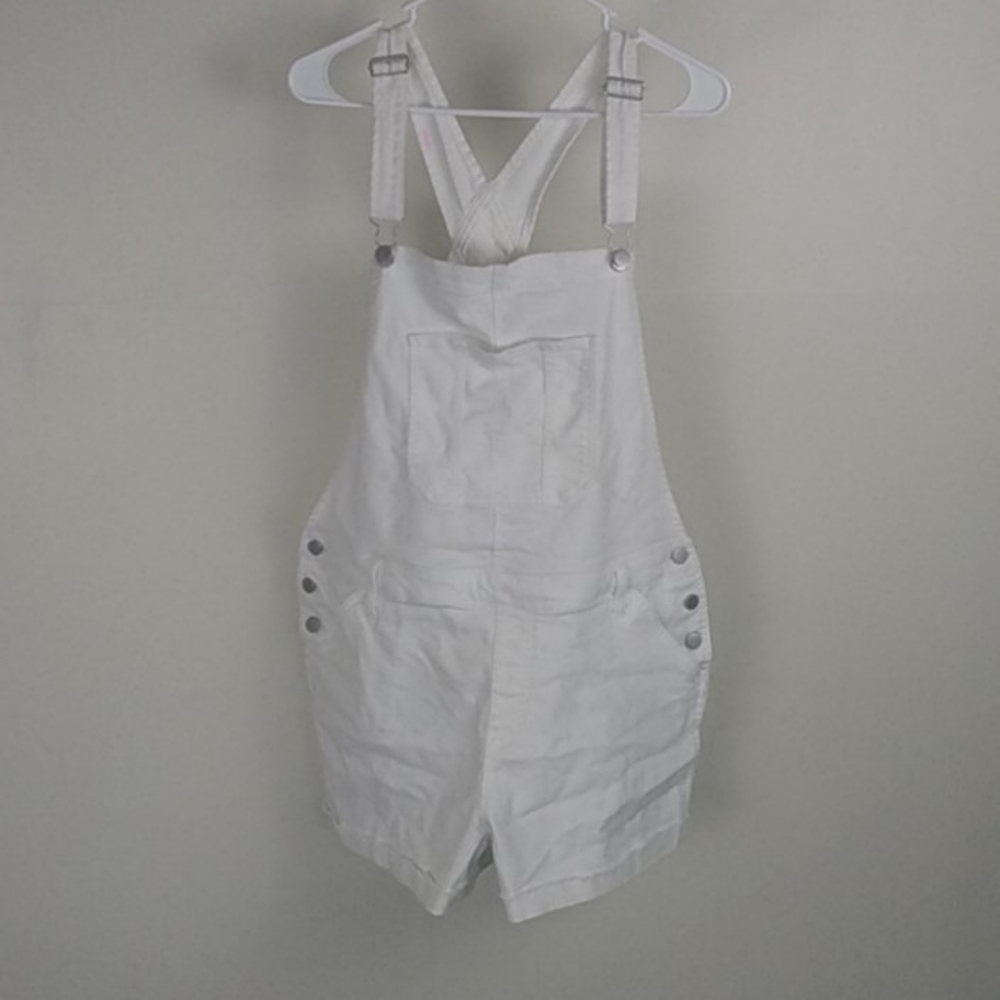 White Short Overalls